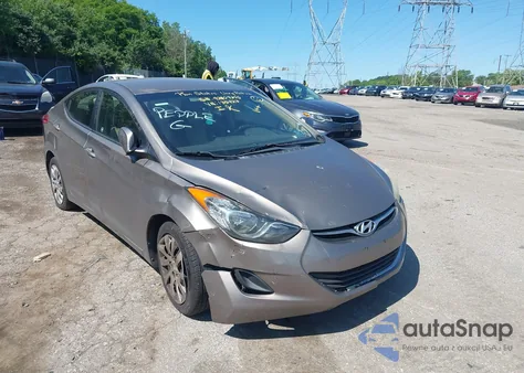 2012 Hyundai Elantra Gls from USA, damaged, VIN 5NPDH4AE3CH135427